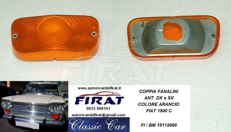 FANALINO FIAT 1500 C ANT. ARANCIO